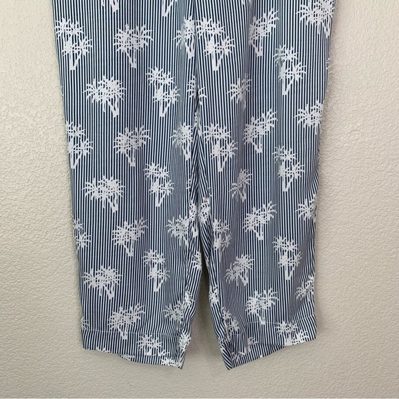 Chico's 100% Lyocell Island Palm Colonial Coast Pull On Cropped Pants, Sz Medium - Picture 5 of 13